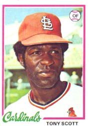 1978 Topps Baseball Cards      352     Tony Scott RC